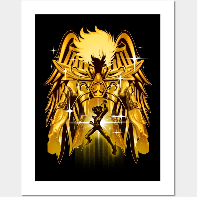 Pegasus Gold Wall Art by HyperTwenty